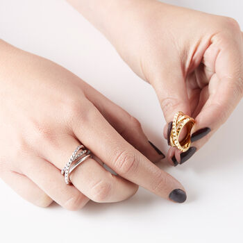 Entwined Serpent Ring In Gold, 5 of 6