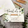 Save The Date Pencil Us In With Botanical Card, thumbnail 2 of 4