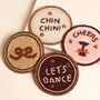 Set Of Four Festive Beaded Coasters, thumbnail 2 of 3