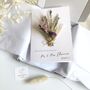 Wedding Card Personalised Dried Flower Mini Bouquet, thumbnail 3 of 11