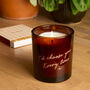 Valentine's Gift Personalised Engraved Candle For Partner, thumbnail 2 of 5