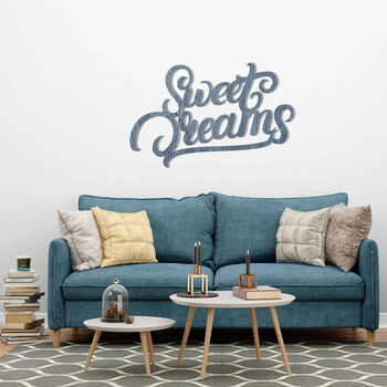 Sweet Dreams Wooden Wall Sign For Cozy Bedtime Vibes, 9 of 12