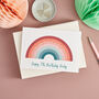 Personalised Sparkly Rainbow Birthday Card, thumbnail 2 of 3