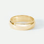 Classic 9ct Yellow Gold D Shape Wedding Band Ring 5mm, thumbnail 1 of 5