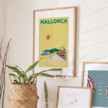 Personalised Mallorca Travel Illustration Print, 2 of 5