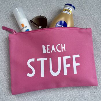 Personalised Sun Stuff Storage Pouch Holiday Bag, 4 of 5