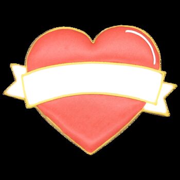 Biscuiteers Hand Iced Personalised Valentine’s Heart Letterbox Biscuit, 2 of 3