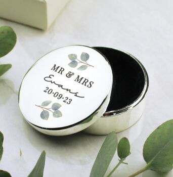 Personalised Botanical Ring Box, 2 of 4