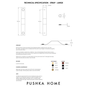 Personalised Leather Strap Pull Handles For Drawers, 2 of 12