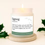 Gingerbread Scented Christmas Candle | 'Eggnog' Definition | Seasonal Winter Home Décor, thumbnail 1 of 4