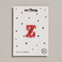 Letter Z Alphabet Iron On Patch, thumbnail 1 of 4