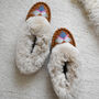 Bloom Handmade Sheepskin Moccasin Slippers, thumbnail 2 of 5