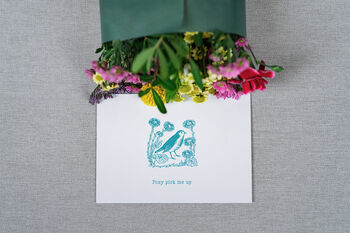 'Posy Pick Me Up' Fresh Flower And Card Gift, 3 of 12