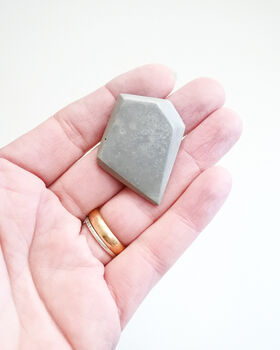 Studio Waste Sustainable Concrete Brooch, 3 of 7