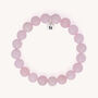 Affinity Rose Quartz Bead Gemstone Bracelet, thumbnail 2 of 4