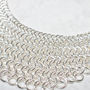 Silver Chain Statement Necklace, thumbnail 4 of 4