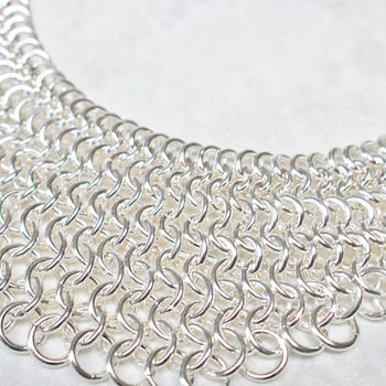 Silver Chain Statement Necklace, 4 of 4