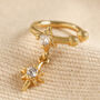 Crystal Star Charm Ear Cuff In Gold Plating, thumbnail 2 of 5