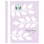 Owl Tree Personalised Baby Shower Guest Book Print, thumbnail 3 of 5