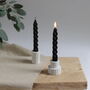 Spiral Beeswax Taper Candles | Seasonal Colours, thumbnail 4 of 6