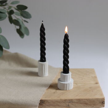 Spiral Beeswax Taper Candles | Seasonal Colours, 4 of 6