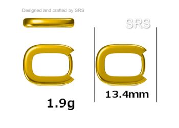 Sterling Silver Rectangular Hoop Earrings, 10 of 12