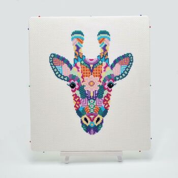 Mandala Giraffe Cross Stitch Kit, 4 of 10