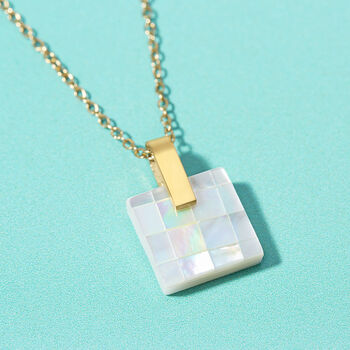 Girls Just Wanna Have Sun Mosaic Shell Necklace, 4 of 6