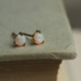 Tiny Opal Stud Earrings, thumbnail 2 of 5