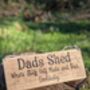 Vintage Personalised Dads Shed Sign, thumbnail 1 of 2