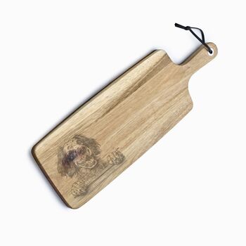 Personalised English Setter Engraved Acacia Serving Board, 4 of 7