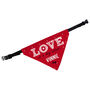 Personalised Love Is… Valentine's Day Dog Bandana, thumbnail 3 of 5