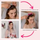 Bride Alice Band Headband With Detachable Veil By Funky Laser