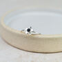 Sterling Silver Large Flower Birthstone Stacking Ring, thumbnail 2 of 3