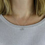 Heart Initial And Diamond Necklace Silver, thumbnail 3 of 4