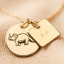 Personalised Dinosaur Disc Necklace, thumbnail 4 of 9
