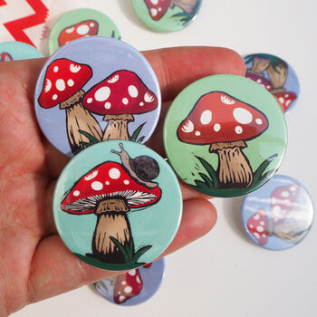 Fairy Tale Mushroom Badge Set, 2 of 5