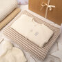 Unisex Mini Stripe Fudge Knitted Baby Gift Box, thumbnail 3 of 10
