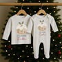 Personalised Christmas Matching Brother / Sister Sibling Set Christmas Pudding, thumbnail 2 of 4