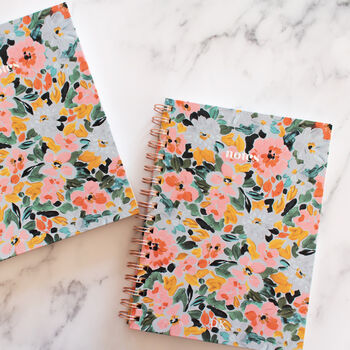 Bloom Blue Notebook/ Personalised Notebook/ Gift, 2 of 10