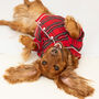 Personalised Tartan Christmas Dog Pyjamas, thumbnail 5 of 12