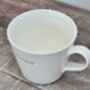 White 'Good Luck' Mug, thumbnail 2 of 3