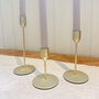 Gold Candle Sticks – Set Of Three, thumbnail 5 of 5