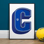 Chelsea, A To Z Football Prints And Posters, thumbnail 3 of 6