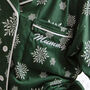 Family Christmas Red Snowflake Personalised Pyjamas, thumbnail 11 of 11