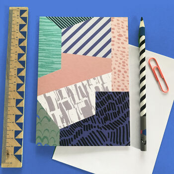 Pack Of Five Colour Block Art Cards, 3 of 7