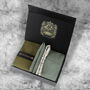 Mens Luxury Olive Green Tie Gift Box Set, thumbnail 1 of 4