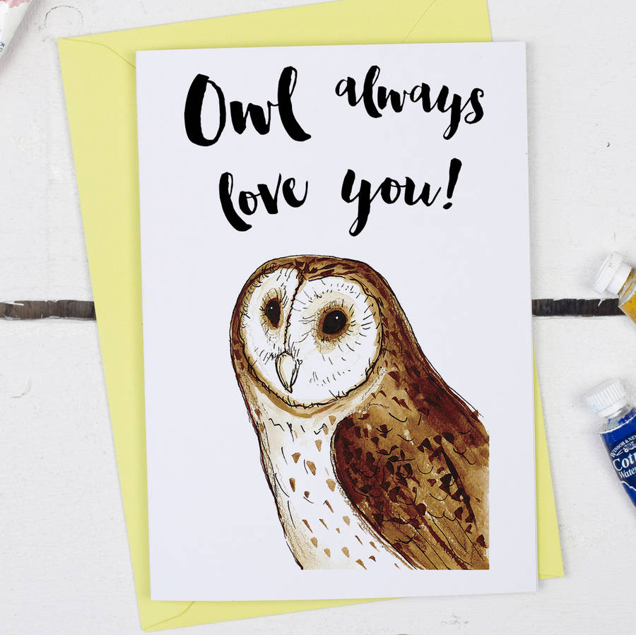 owl always love you, anniversary card by alexia claire ...