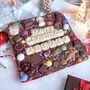 Merry Christmas Personalised Chocolate Slab, thumbnail 2 of 3