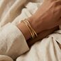 Triple Cuff Bangle Non Tarnish Waterproof, thumbnail 1 of 8